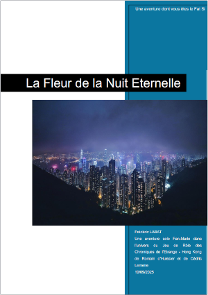 Couverture de LDVELH - CdE : La Fleur de la nuit éternelle